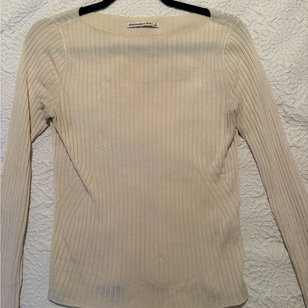 Abercrombie & Fitch Beige Knit Top